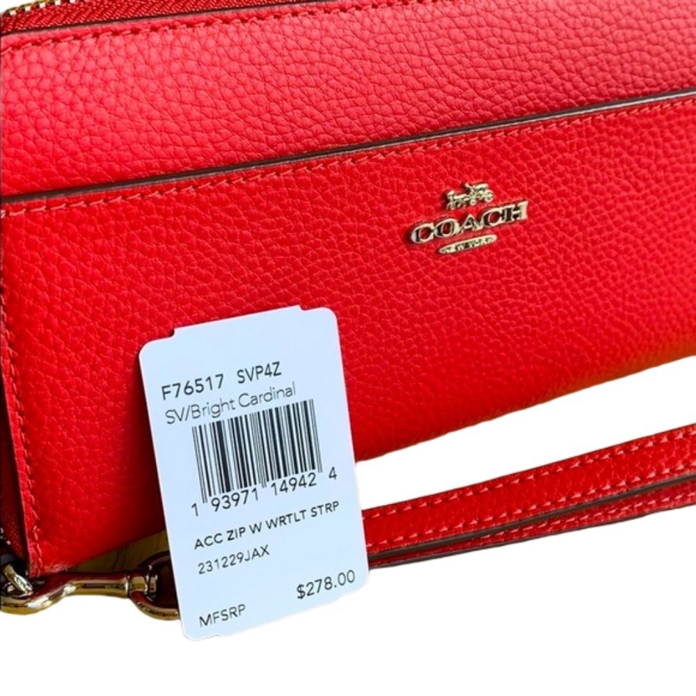 NWT - Coach Accordian Zip Wallet w/wrist strap - F75417 - Picture 4 of 10